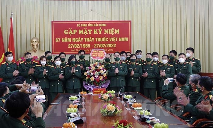 Bộ CHQS tỉnh gặp mặt, chúc mừng ngày Thầy thuốc Việt Nam